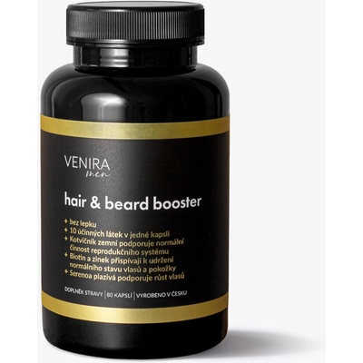 Venira Hair & Beard booster pro muže 80 kapslí