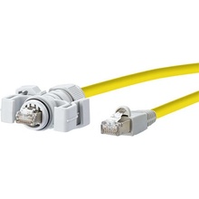 Metz Connect 141N113K100A0 E-DAT Průmyslový S/FTP patch, IP67 V.6 (RJ45) RJ45, 10m