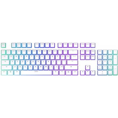 Endorfy PBT Pudding Onyx keycaps 104 ks bílé EY0E003 – Zboží Živě