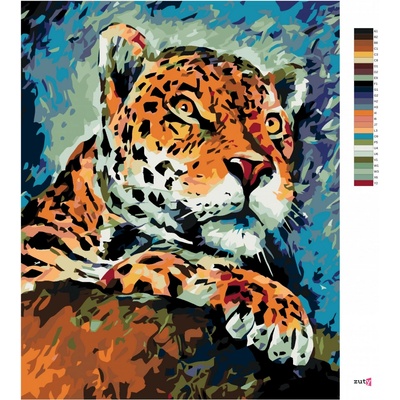 Zuty Malování podle čísel ČÍHAJÍCÍ GEPARD