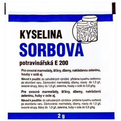 Josef Kouba Potravinářská kyselina sorbová E200, sáček 2 g, balení 25 ks – Zboží Dáma