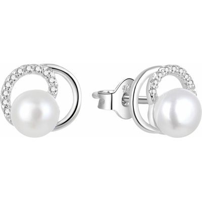 AGATO Elegantní perlové náušnice AGUP1321PL