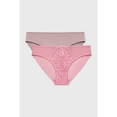 Dorina 2PACK Klasické nohavičky Lincoln ružová-coffee-rose
