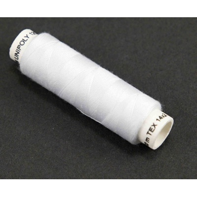 Nit Unipoly - 100% polyester 100m - biela