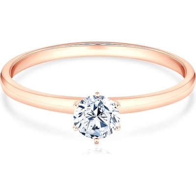 SAVICKI Годежен пръстен savicki: розово злато, лабораторен диамант
