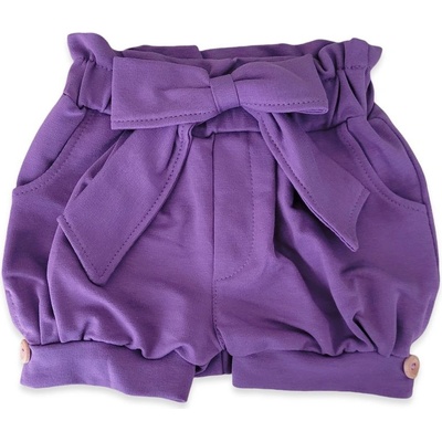 Le Bebe Kraťásky s mašlí fialová