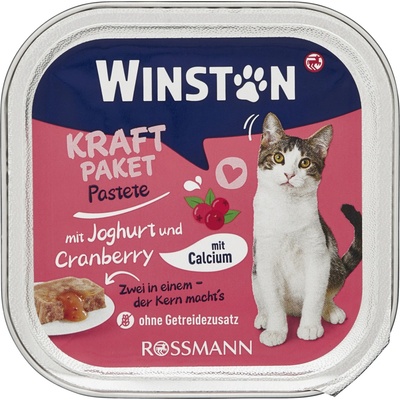 Winston Cat jogurt a brusinka 100 g – Zbozi.Blesk.cz