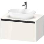 Duravit Ketho. 2 - Шкафче за умивалник с отвор 46x80x55 см, 1 чекмедже, лъскаво бяло K24885022220000 (K24885022220000)