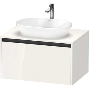 Duravit Ketho. 2 - Шкафче за умивалник с отвор 46x80x55 см, 1 чекмедже, лъскаво бяло K24885022220000 (K24885022220000)