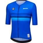Santini Фланелка с къс ръкав за колоездене Santini UCI World Champion Jersey Cycling jersey - Italy (056-3881-0411)