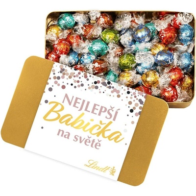 Lindt Lindor v plechovce Nejlepší Babička na světě 0,7 kg