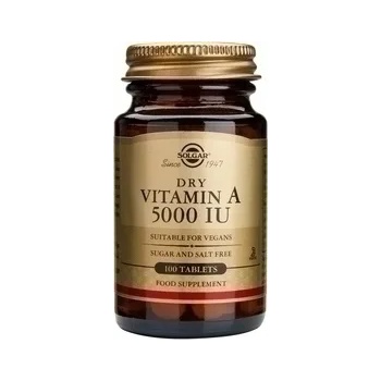 Solgar Хранителна добавка витамин А , Solgar Vitamin A, 5000IU 100tabs
