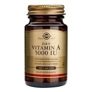 Solgar Хранителна добавка витамин А , Solgar Vitamin A, 5000IU 100tabs
