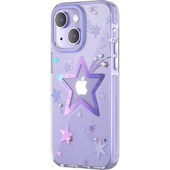 Kingxbar Кейс Kingxbar Heart Star Series за iPhone 14 Plus, лилав (6959003508423)