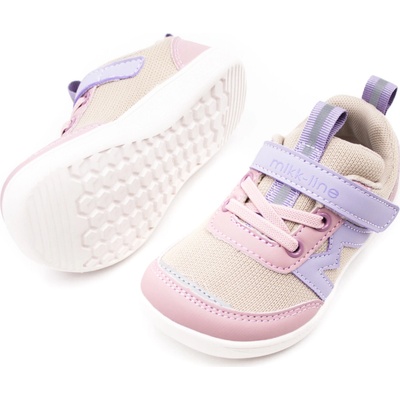 Mikk-Line detské barefoot tenisky mauve shadows