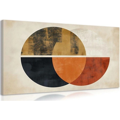 Obraz japandi moderní kruhy - 120x80