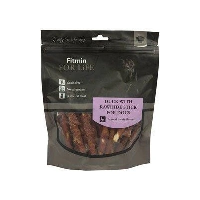 Fitmin FL dog poch. Treats Kačica na byvolej tyčinke 400 g
