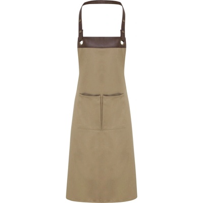 Premier Zástěra s laclem PR 123 Espresso 86x72cm khaki/brown Khaki/hnědá