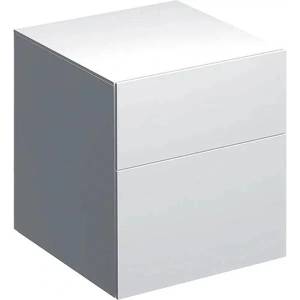 Geberit Xeno2 бял стенен шкаф за баня с 2 чекмеджета 45 см (500.504.01.1)