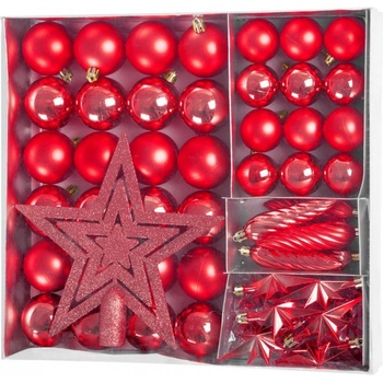 MagicHome Gulesada 50 ks 4-5 cm strieborné hviezda girlanda šiška na vianočný stromček