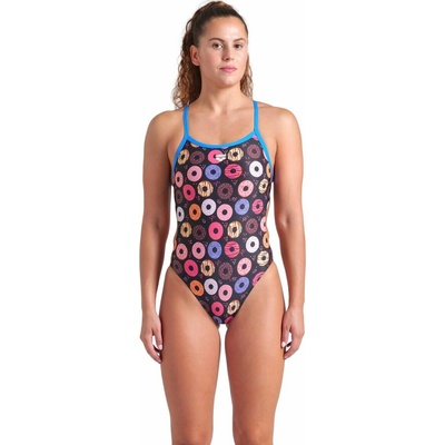 Arena Performance Funny Prints Collection Donuts Challenge Back Swimsuit
