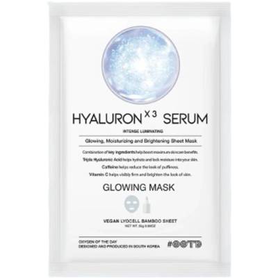 Ootd beauty Triple Hyaluron Serum Glowing Mask - Интензивно Хидратираща Маска за Лице 1бр/25g