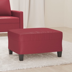vidaXL Табуретка, виненочервена, 70x55x41 см, изкуствена кожа (349359)