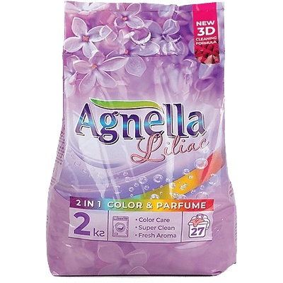 Agnella прах за пране с аромат на Люляк, 2кг, 27 пранета