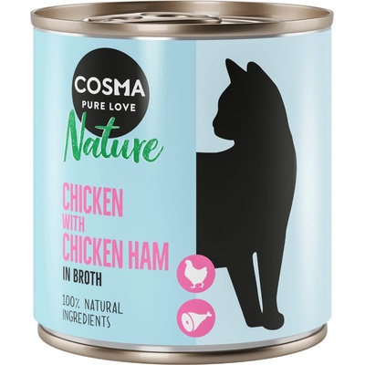 Cosma Nature kuře & kuřecí šunka 12 x 280 g