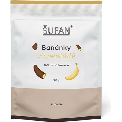 Šufan Naše banánky v čokoládě 180 g