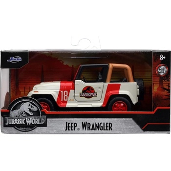 Jada Toys Детска играчка Jada Toys - Кола Jeep Wrangler, Jurassic Park, 1: 32 (9332129314R00)