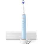 Philips Електрическа звукова четка за зъби Philips Sonicare ProtectiveClean Series 6100 HX7406/02 , свтло синя с кутия за пътуване (HX7406/02)