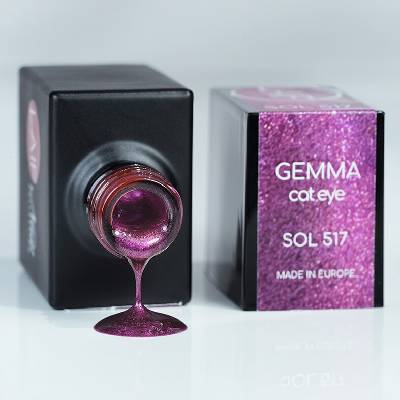 Laif Gel lak růžový SOL - 517 Cat Eye Gemma 10 ml