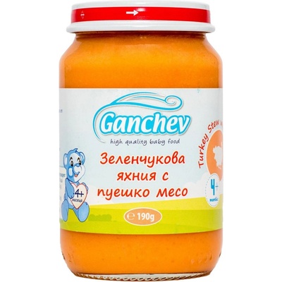 Ганчев пюре зеленчукова яхния с пуешко -190 г