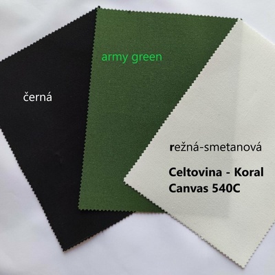 Mikel Celtovina Koral Canvas 540C výroba plachet na zakázku cena za 1 m2 Celtovina 100% polyester, 540 g/m² černá 3129002