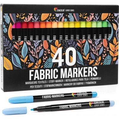 Zenacolor fixy na textil 40 kusů