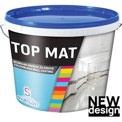 TOP MAT bezfarebný lak na stenu 850 ml