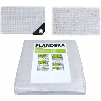 Bradas PLC1002/3 plachta zakrývací s oky Leno cristal 2x3m