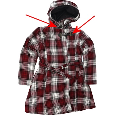 Poizen industries дамско палто Poizen Industries - VAIL - RED/WHITE CHECK - ПОВРЕДЕНО - MY1385