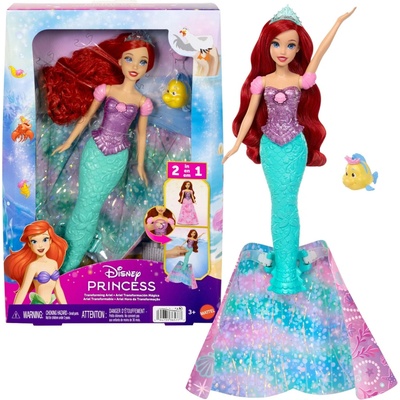 Mattel Disney Princess Malá mořská víla Ariel s kouzelnou proměnou