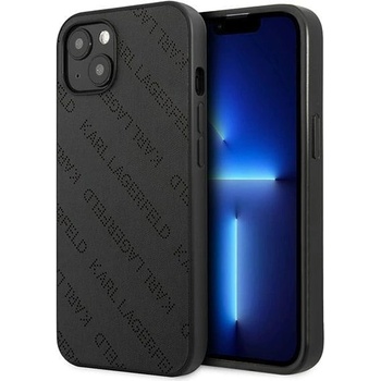 KARL LAGERFELD Кейс Karl Lagerfeld KLHCP13SPTLK за iPhone 13 mini 5, 4", твърд, черен / черен, Perforated Allover (3666339049522)