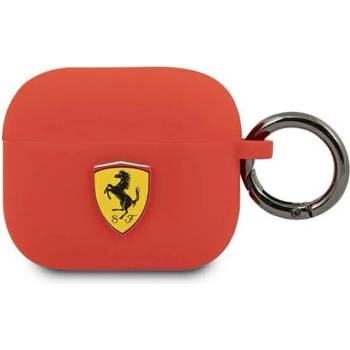 Ferrari Защитен калъф Ferrari(FEA3SILRE), за Apple AirPods 3, силиконов, с карабинер, червен (FEA3SILRE)