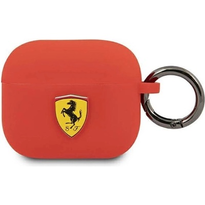 Ferrari Защитен калъф Ferrari(FEA3SILRE), за Apple AirPods 3, силиконов, с карабинер, червен (FEA3SILRE)
