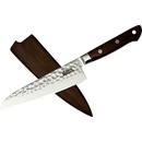 MaceMaker FUJI UTILITY SanMai Damaškový Kuchyňský nůž s dřevěným pouzdrem 13,5 cm