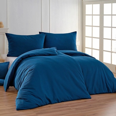 Matějovský obliečky krep tmavomodré Krep de luxe 70x90 140x200