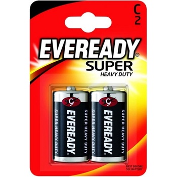 EVEREADY Батерии цинкови EVEREADY Super Heavy Duty, C, R14, 1.5V, 2бр. в опаковка (E304389700)