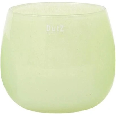 Skleněný květináč DutZ Pot, výška 6 cm, průměr 8 cm, barva světle zelená