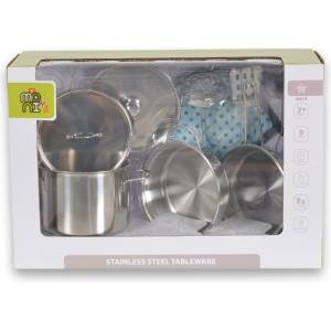 Moni Детски метални прибори за игра Moni Toys - 9 части (111652)