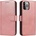 HQWear Калъф с отделение за карти Magnet Case за iPhone 14 Pro Max, със стойка, розов (9145576263907)