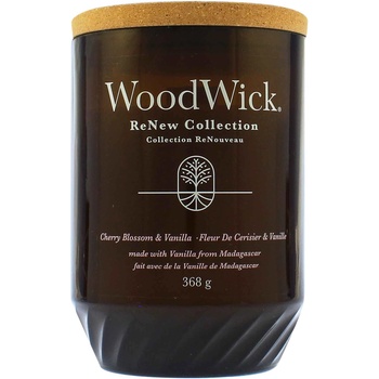 WoodWick ReNew Cherry Blossom & Vanilla голяма свещ 368 гр